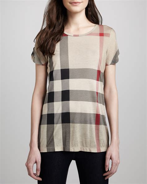 burberry brit short sleeve check t shirt classic|Burberry short sleeve shirt men.